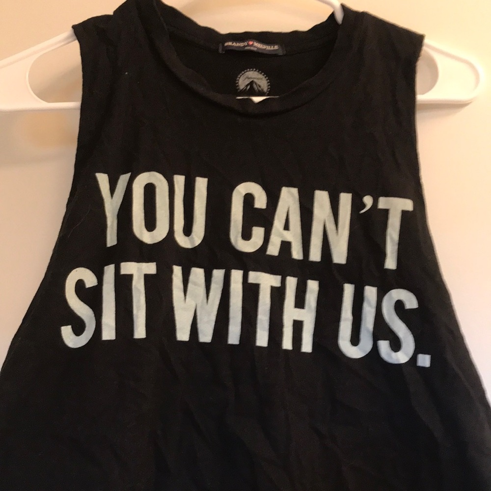 You can’t sit with us crop top
